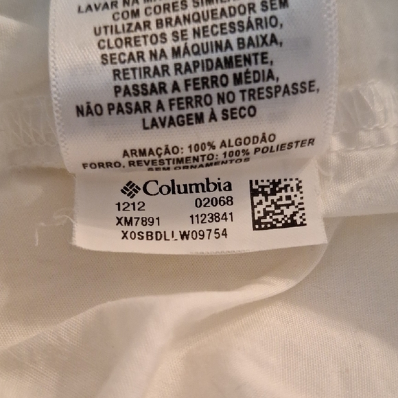 Columbia White Casual Button Down Shirt with Embroidered Logo Texas A&M SZ.XLG - Picture 12 of 12